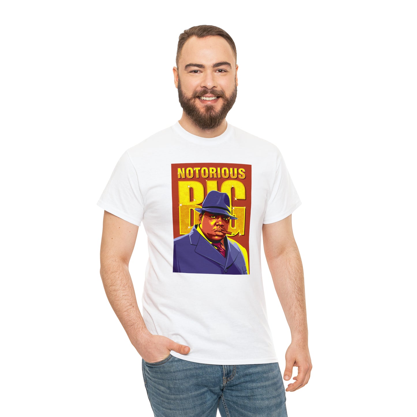 Notorious BIG Biggie Smalls Pop-Art T-Shirt All Sizes Black/White