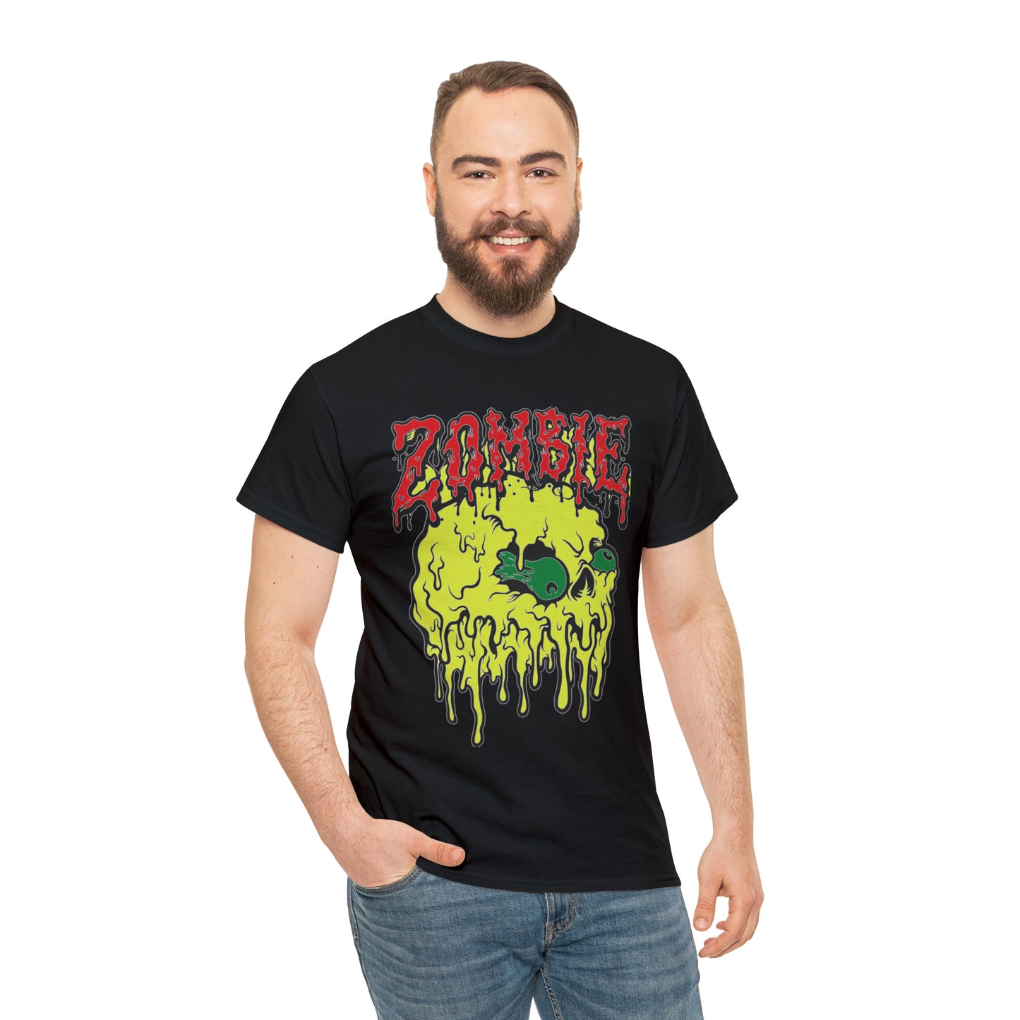 Zombie Skull Multicolor T-Shirt