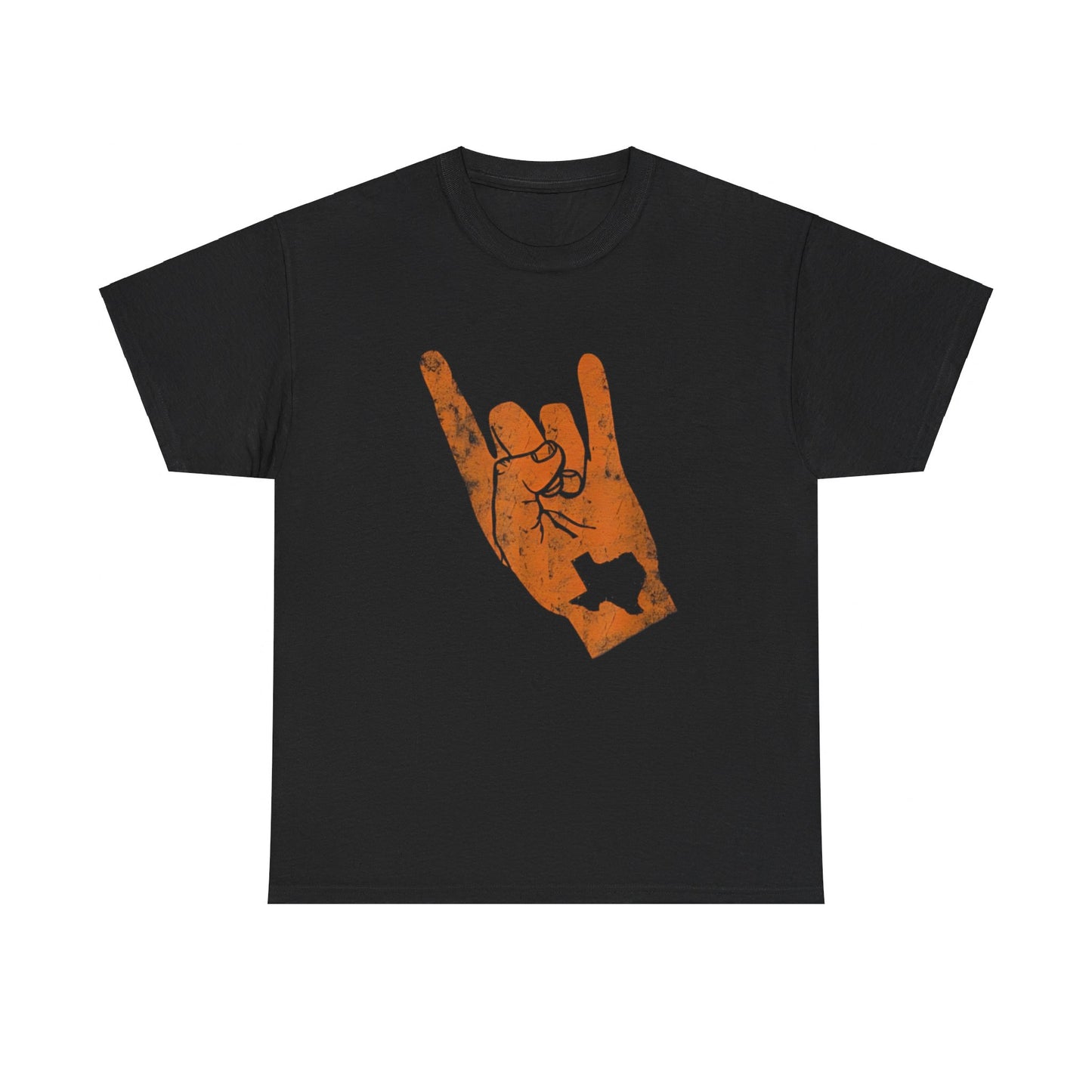 Vintage Texas State Silhouette Hook 'Em Hands T-Shirt for Men Women Boys Girls