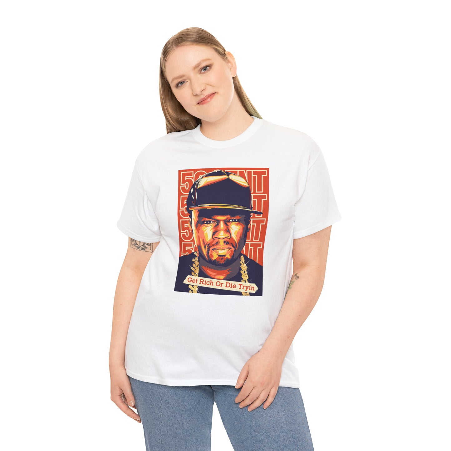 50 Cent Get Rich or Die Tryin Pop Art T-Shirt