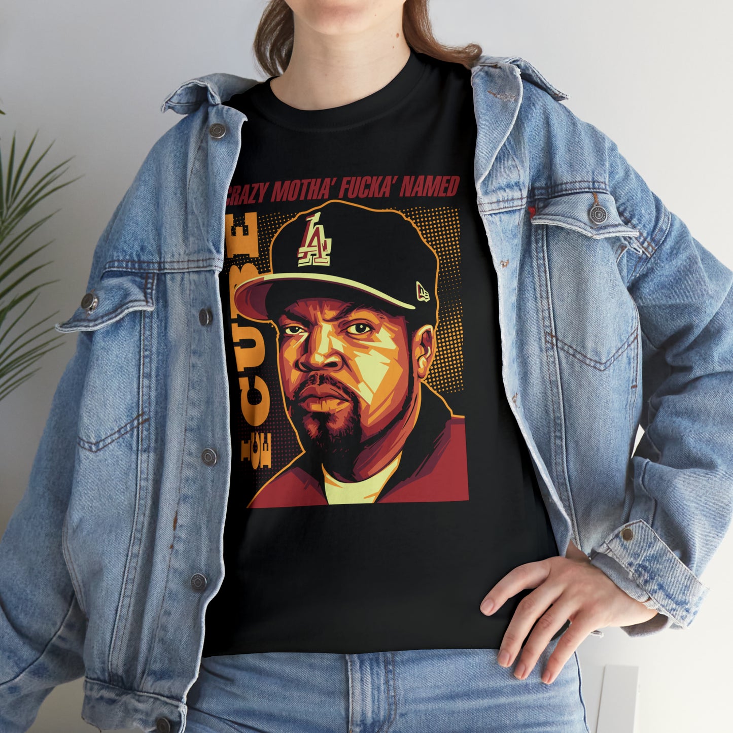 Ice Cube Pop Art Headshot T-Shirt All Sizes Black/White