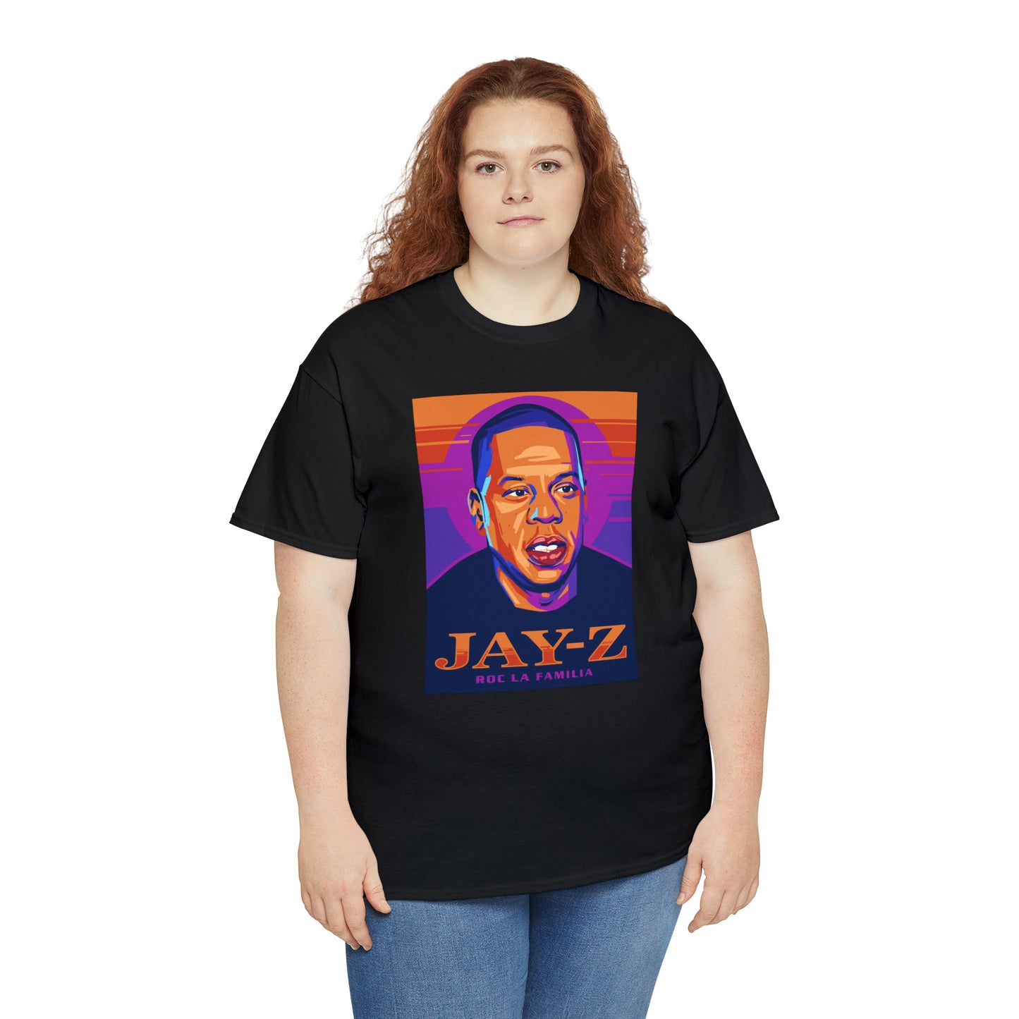 Jay-Z Roc La Familia Pop-Art T-Shirt All Sizes Black/White