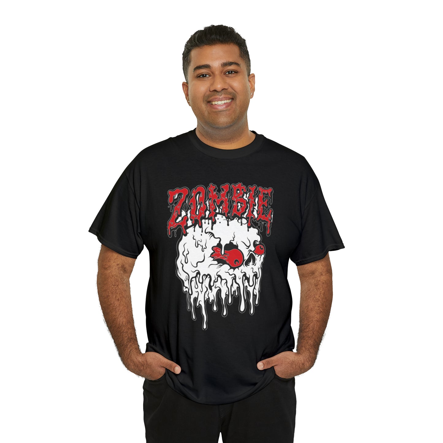 Zombie Skull with Red Eyes T-Shirt