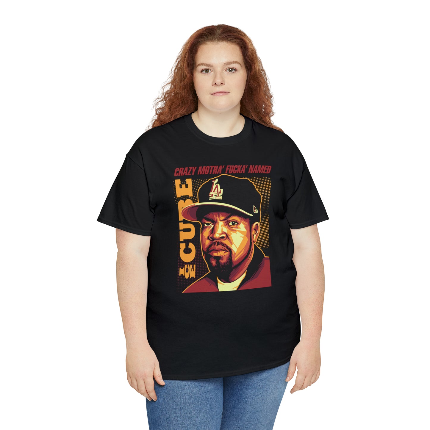 Ice Cube Pop Art Headshot T-Shirt All Sizes Black/White