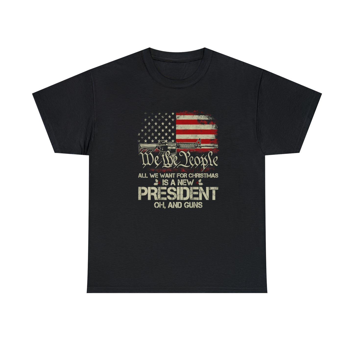 All I Want for Christmas American Patriotic T-Shirt