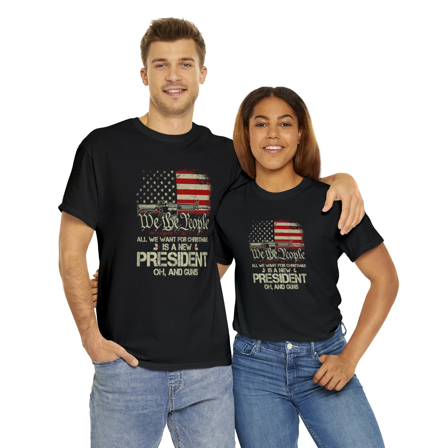 All I Want for Christmas American Patriotic T-Shirt