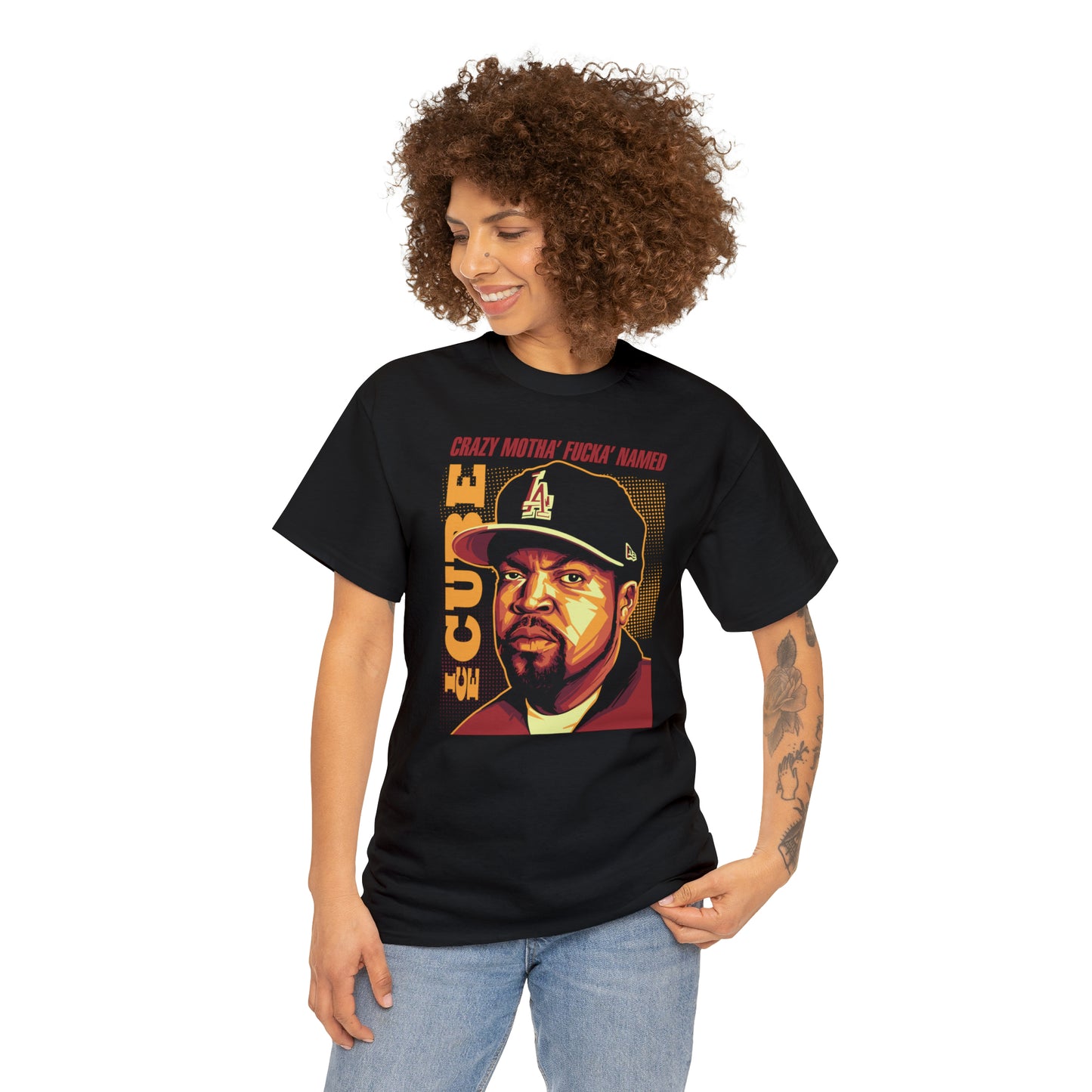 Ice Cube Pop Art Headshot T-Shirt All Sizes Black/White