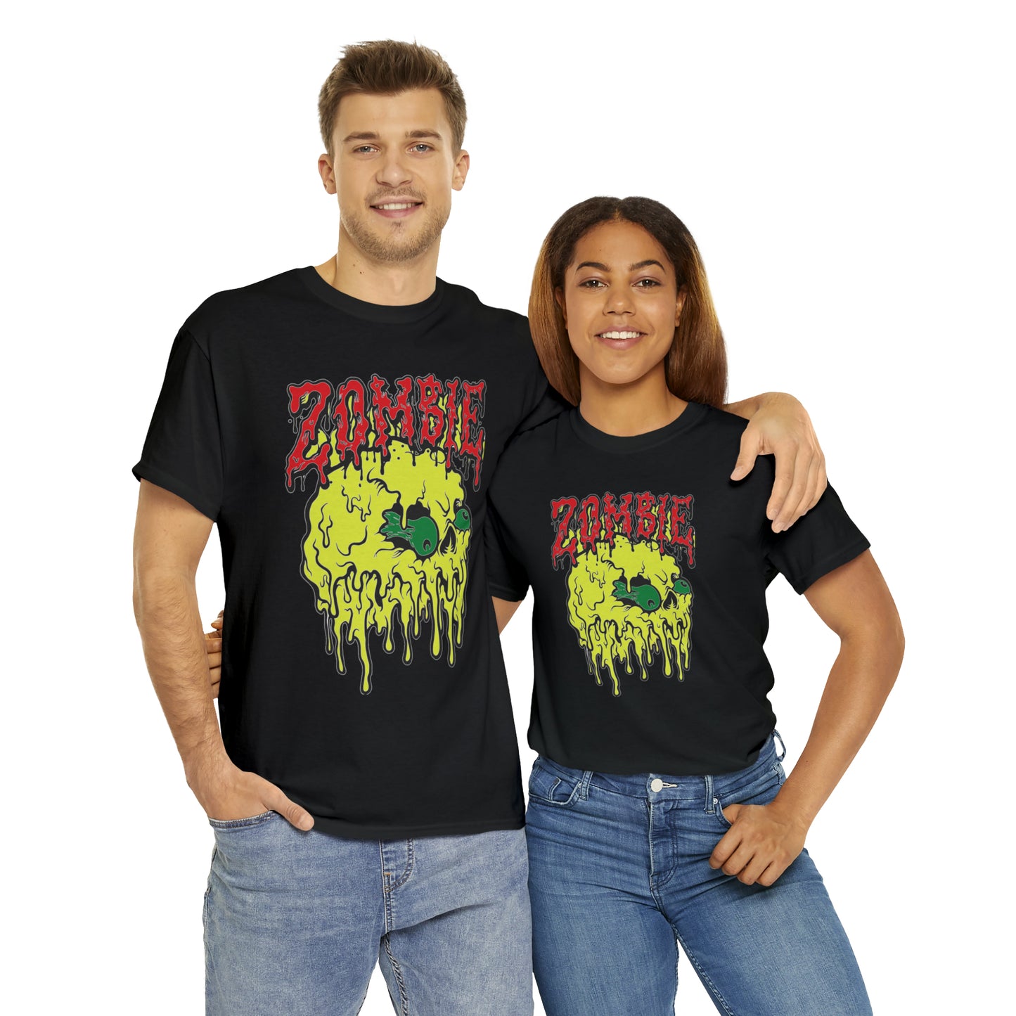 Zombie Skull Multicolor T-Shirt