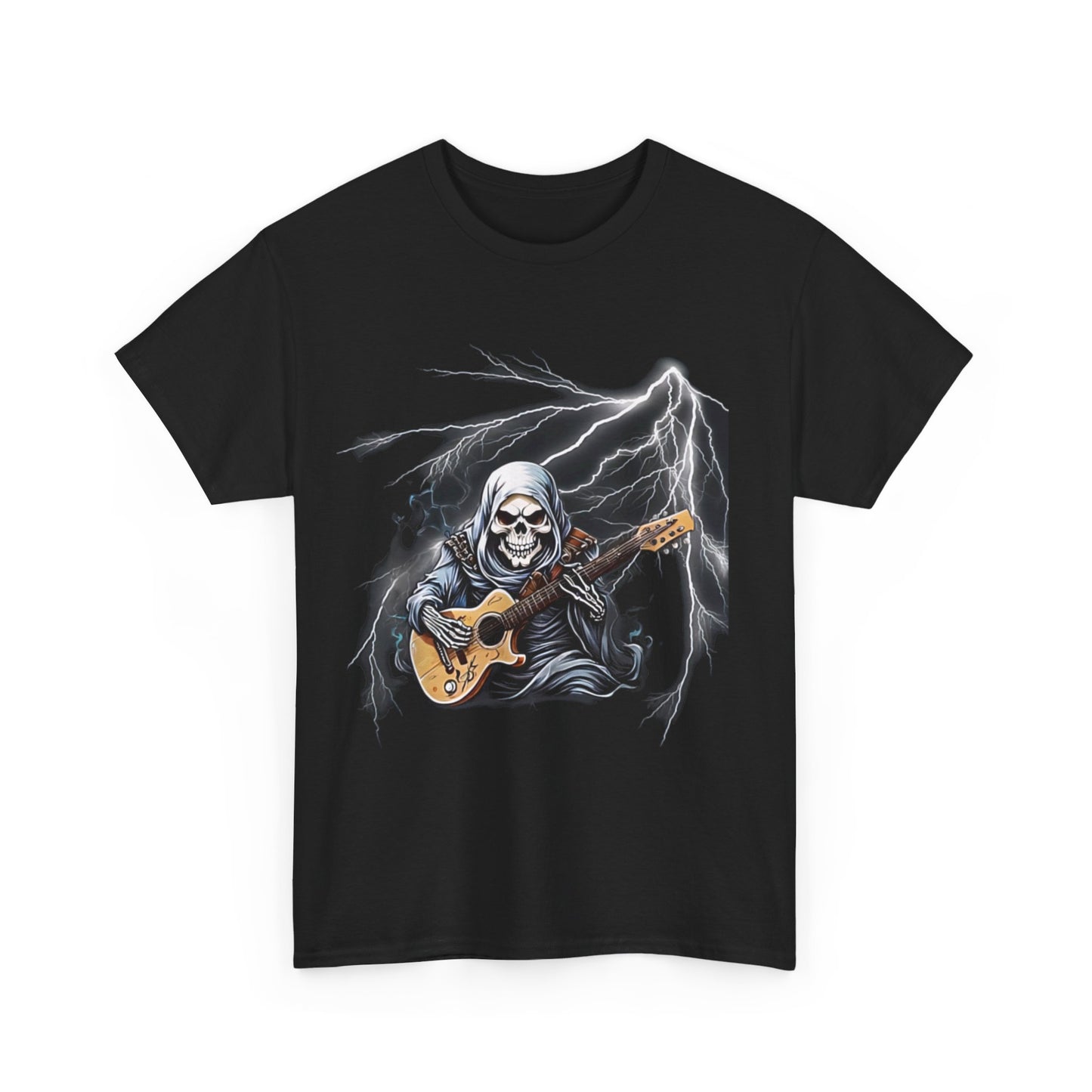 Ghost Guitar Cool Guitar Player Skeleton Hands Guitar T-Shirt