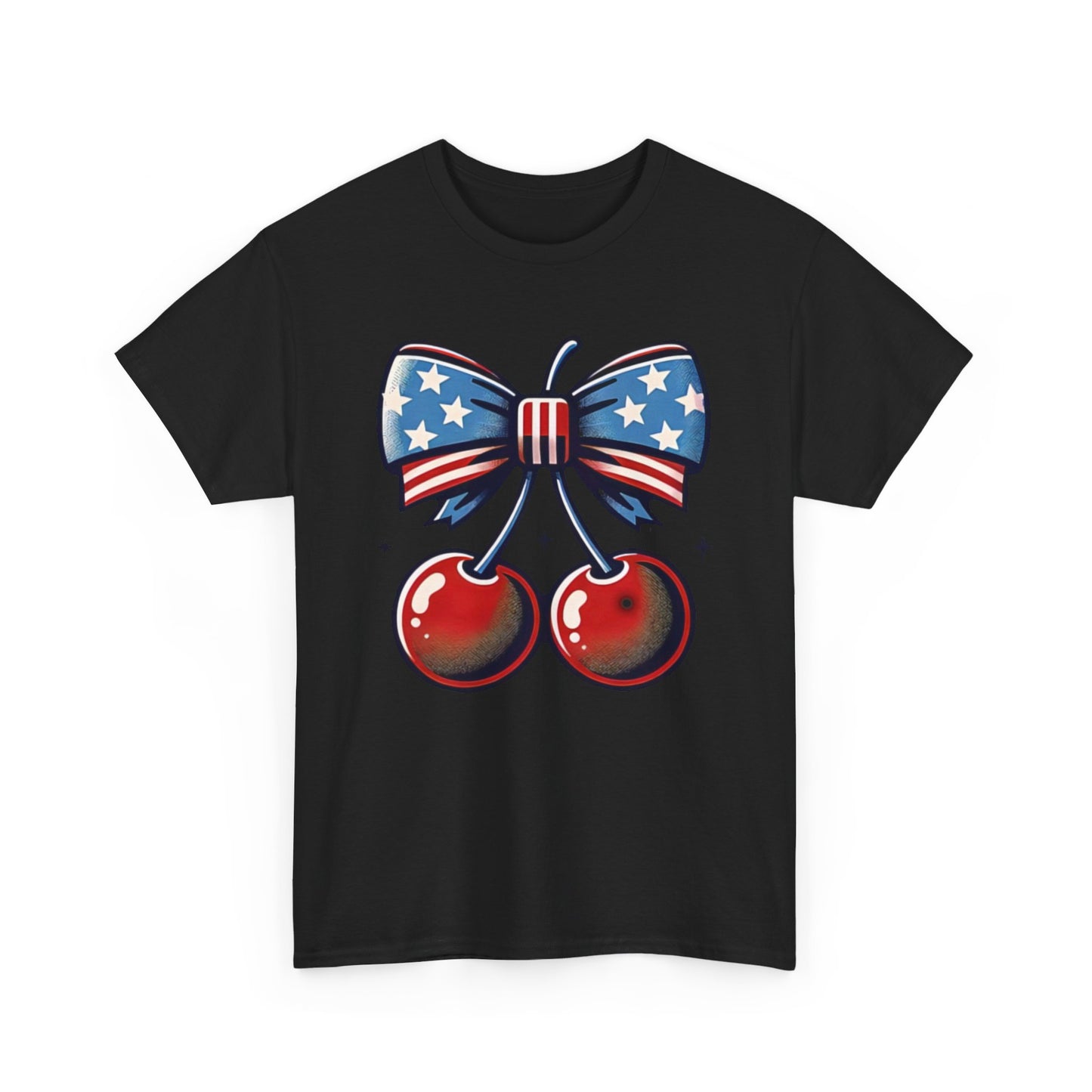 4th of July Celebration Cherries with Bows T-Shirt