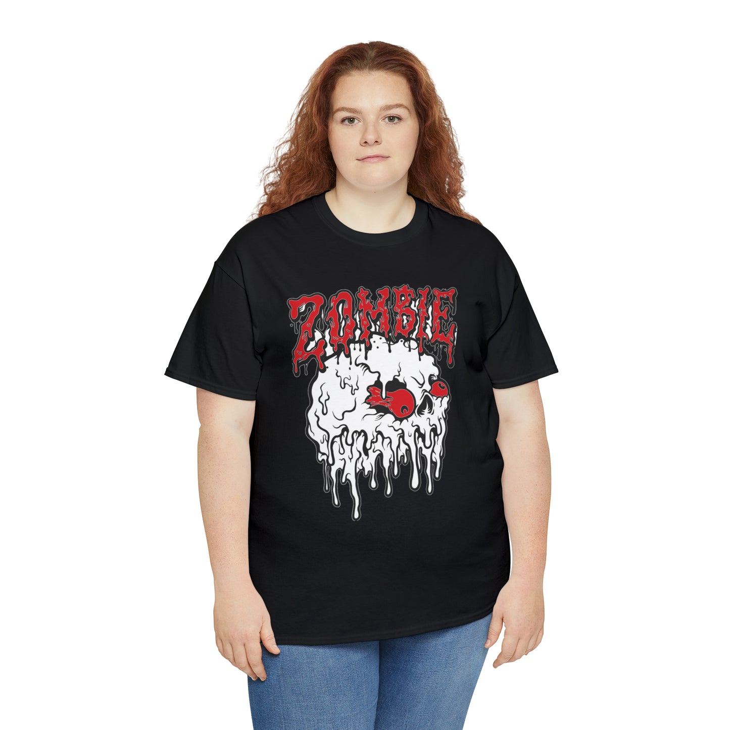 Zombie Skull with Red Eyes T-Shirt