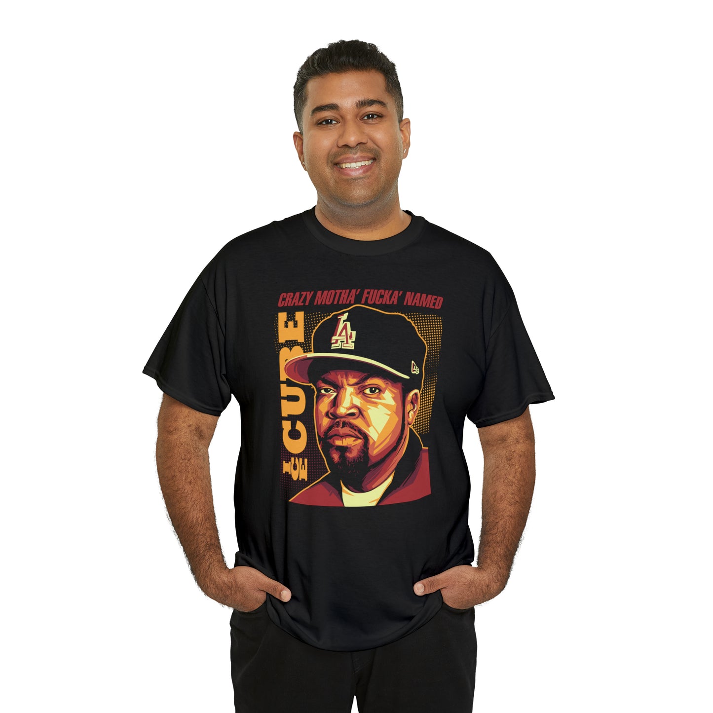 Ice Cube Pop Art Headshot T-Shirt All Sizes Black/White