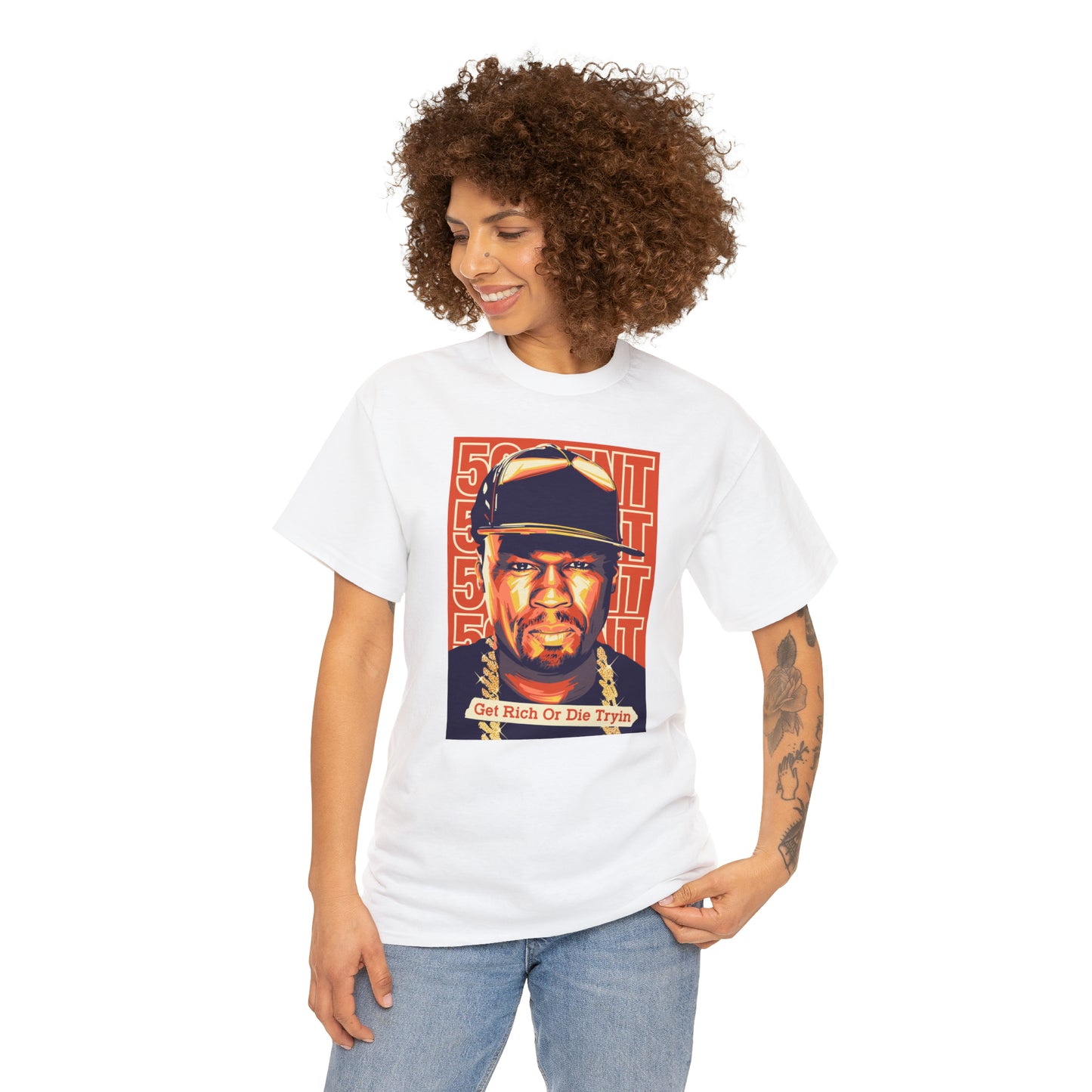 50 Cent Get Rich or Die Tryin Pop Art T-Shirt