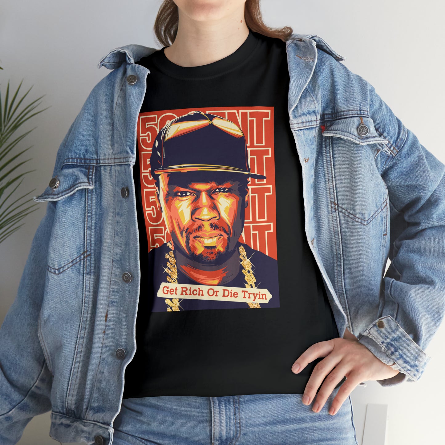 50 Cent Get Rich or Die Tryin Pop Art T-Shirt