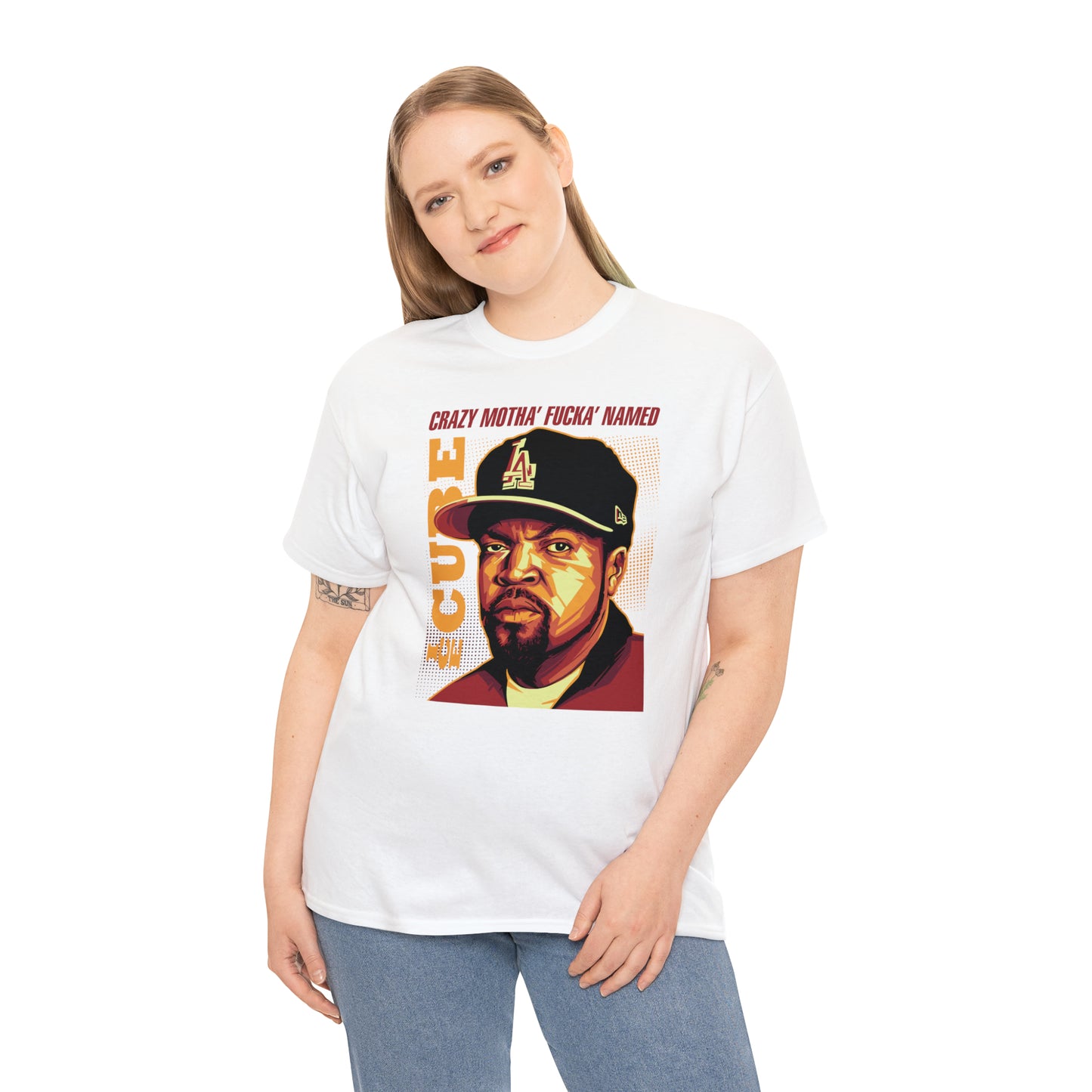 Ice Cube Pop Art Headshot T-Shirt All Sizes Black/White