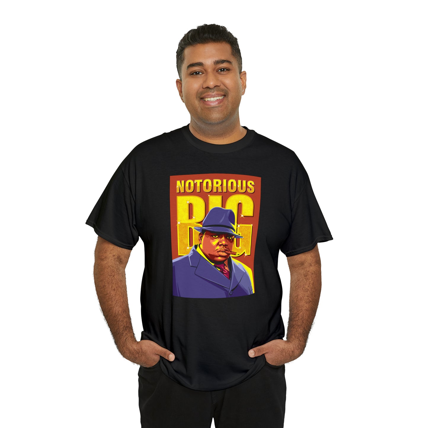 Notorious BIG Biggie Smalls Pop-Art T-Shirt All Sizes Black/White