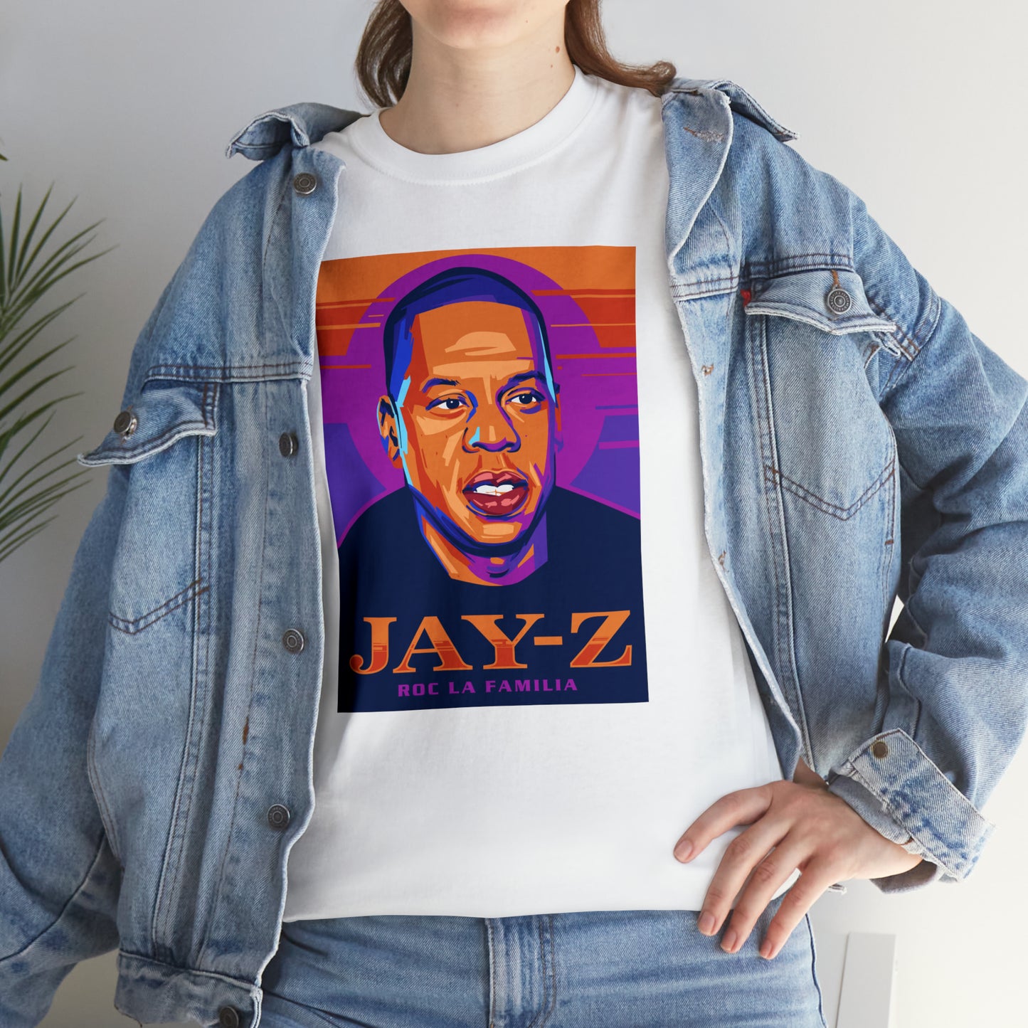 Jay-Z Roc La Familia Pop-Art T-Shirt All Sizes Black/White