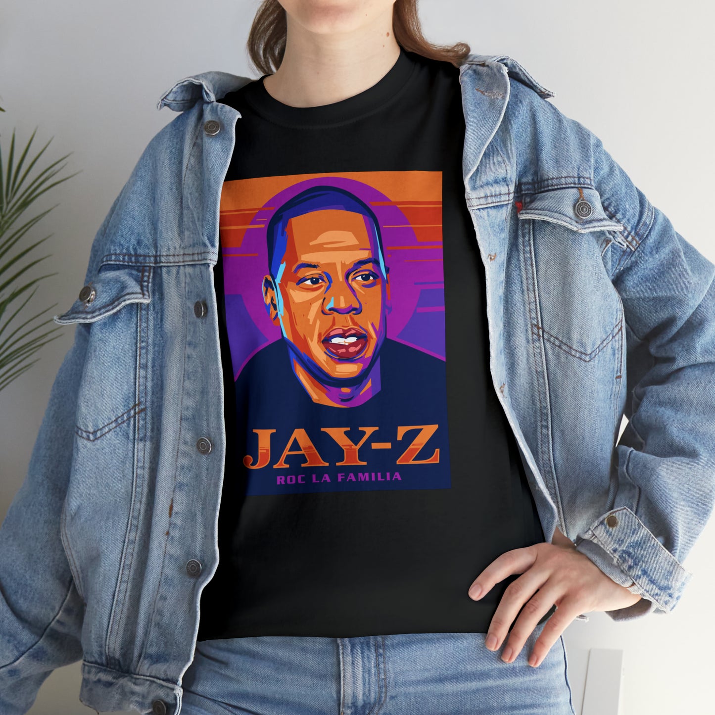 Jay-Z Roc La Familia Pop-Art T-Shirt All Sizes Black/White