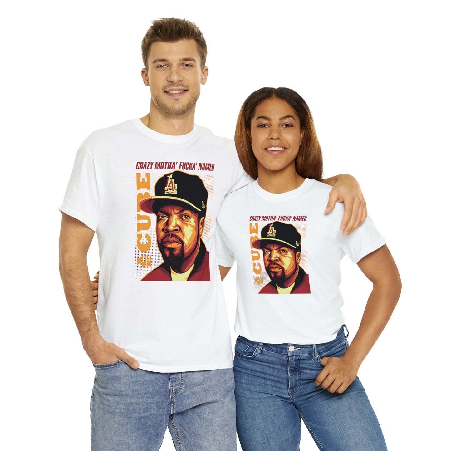 Ice Cube Pop Art Headshot T-Shirt All Sizes Black/White