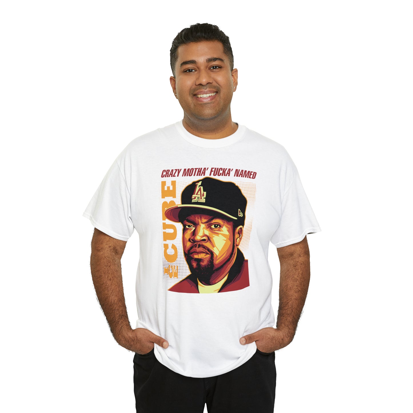 Ice Cube Pop Art Headshot T-Shirt All Sizes Black/White