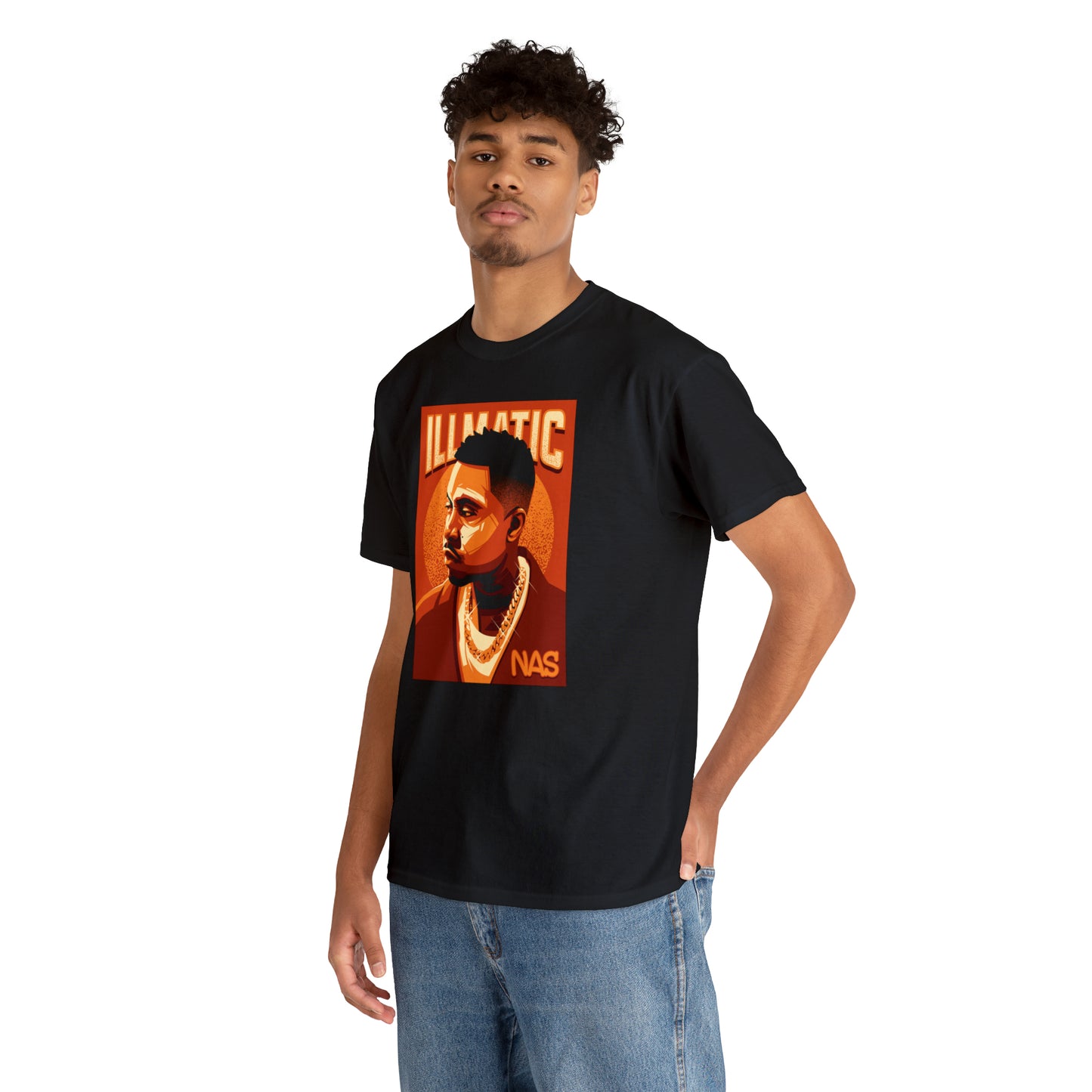 Nas Illmatic Pop Art T-Shirt All Sizes Black/White