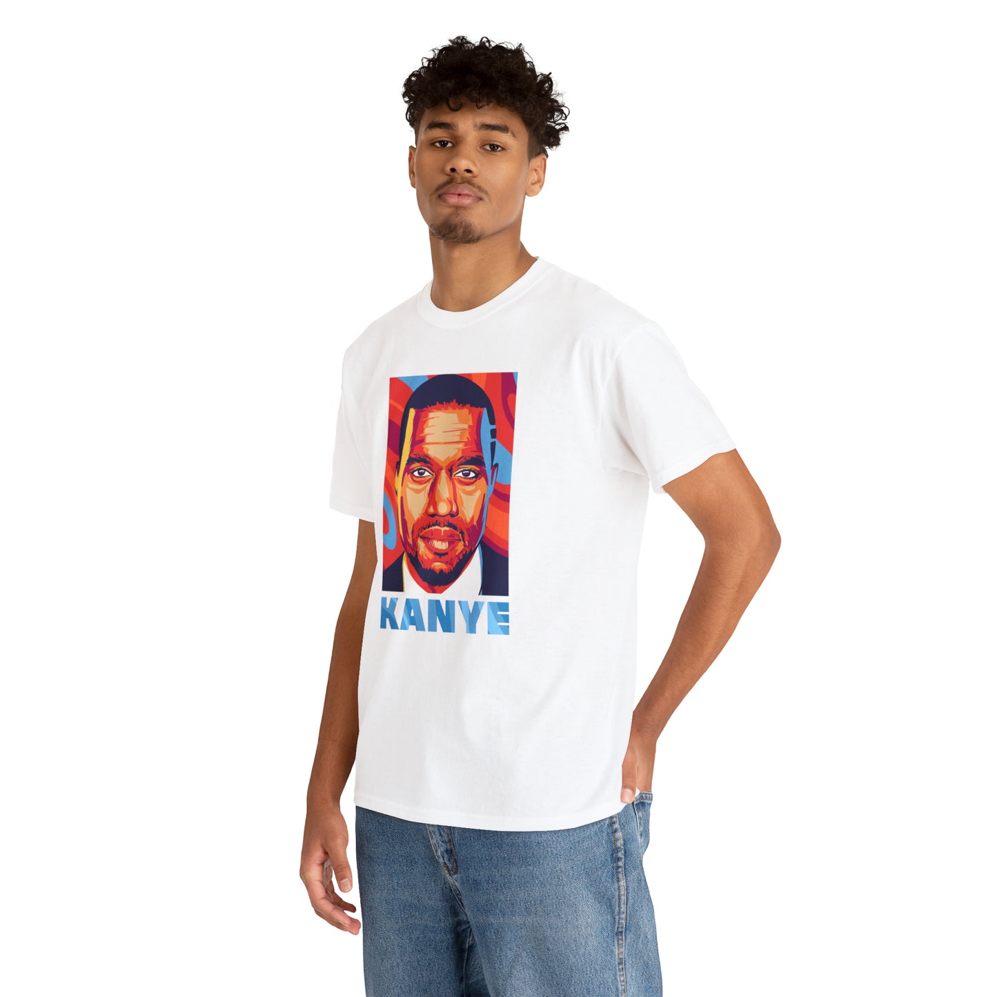 Kanye West Headshot Pop-Art T-Shirt All Sizes Black/White