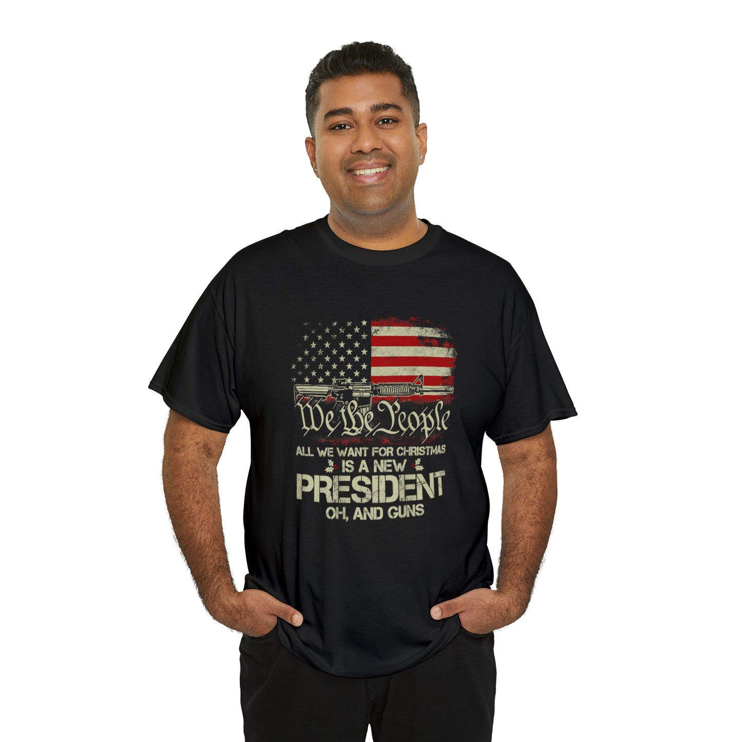 All I Want for Christmas American Patriotic T-Shirt