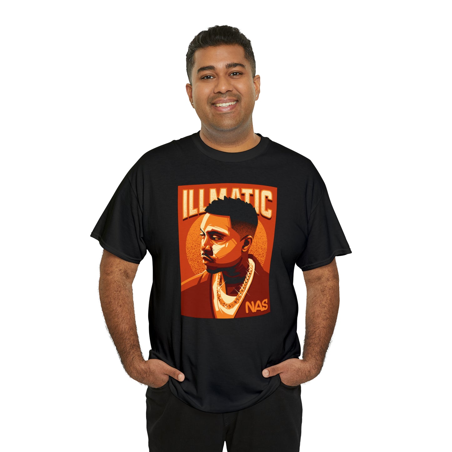 Nas Illmatic Pop Art T-Shirt All Sizes Black/White