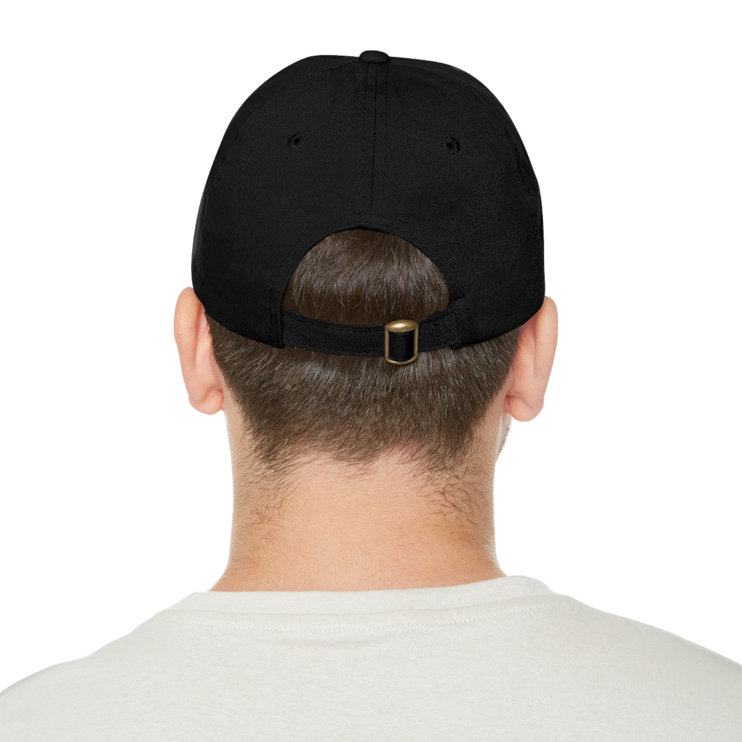 New York Dad Hat with Round Leather Patch - Classic State Outline Design - Show Your New York Pride!