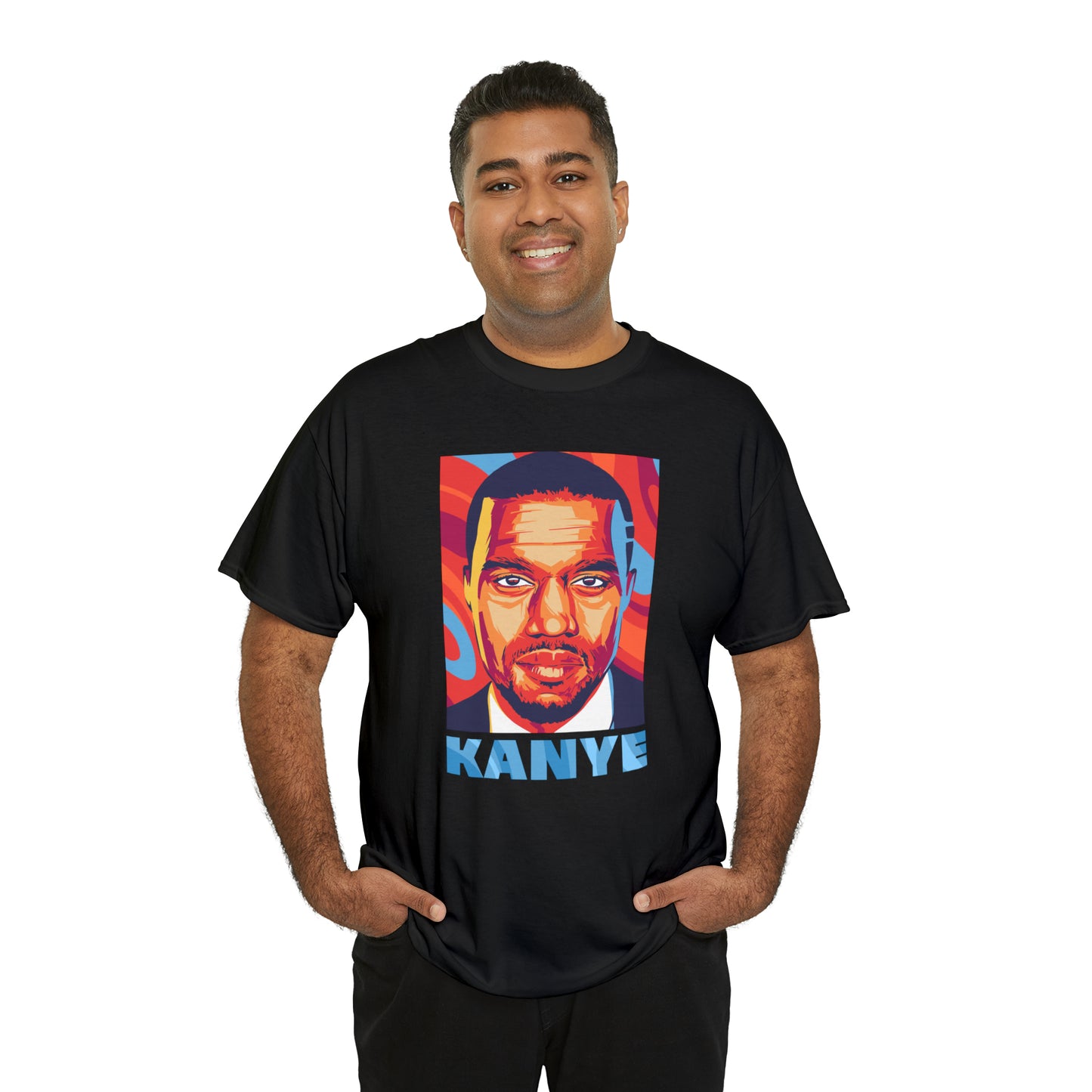 Kanye West Headshot Pop-Art T-Shirt All Sizes Black/White