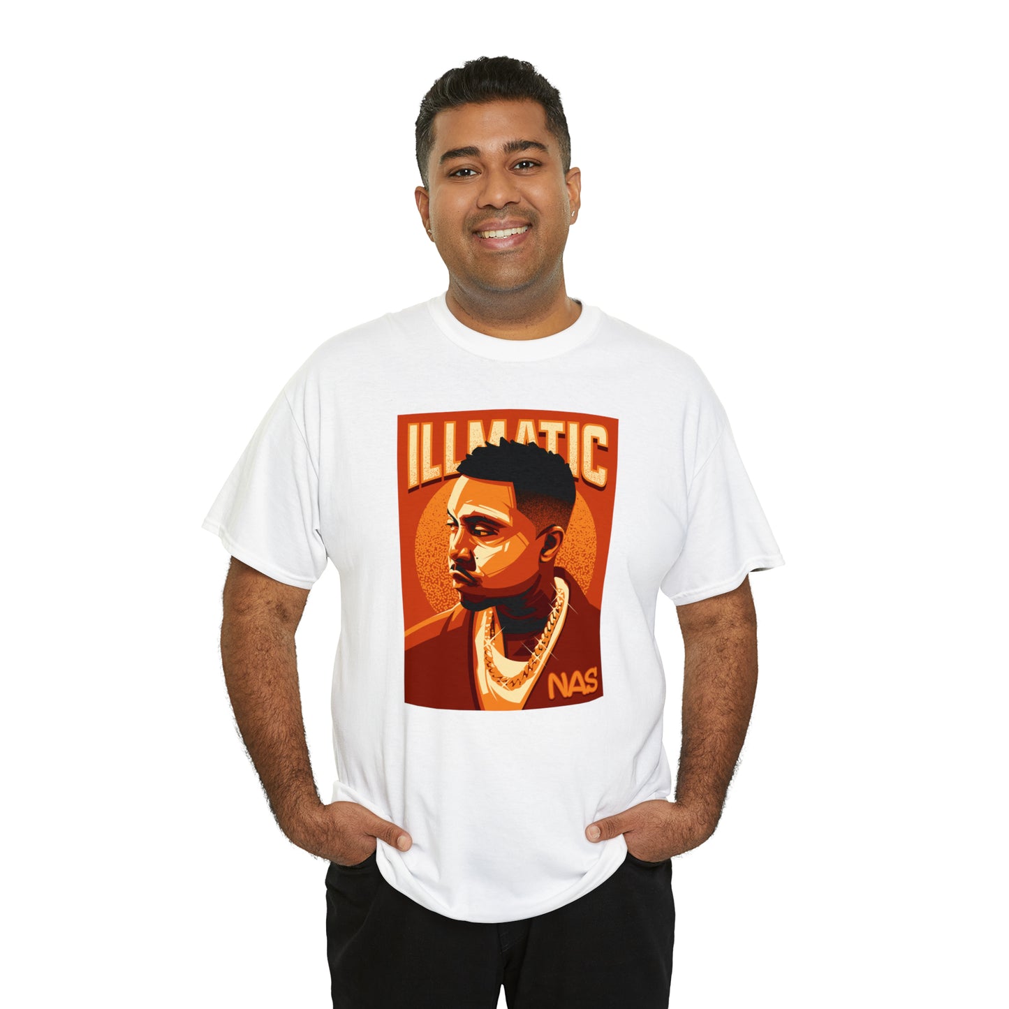 Nas Illmatic Pop Art T-Shirt All Sizes Black/White