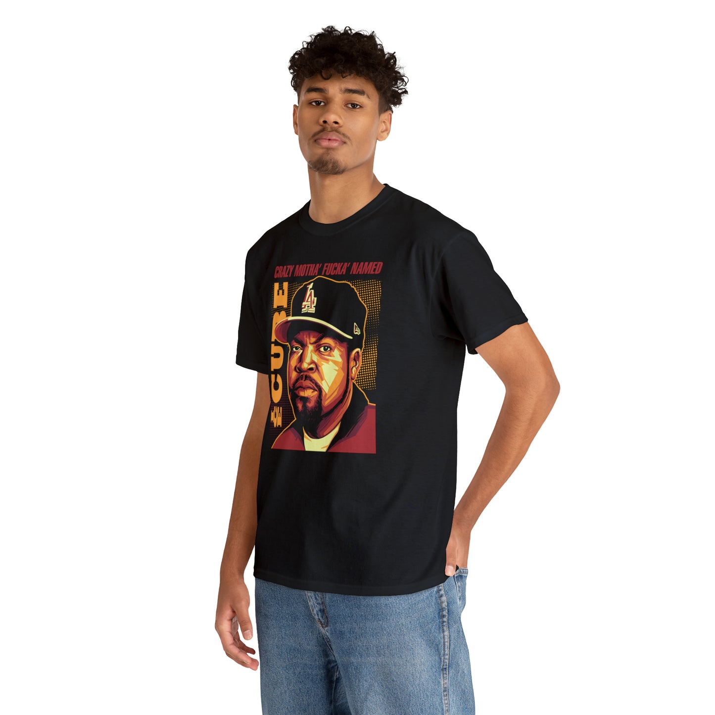 Ice Cube Pop Art Headshot T-Shirt All Sizes Black/White