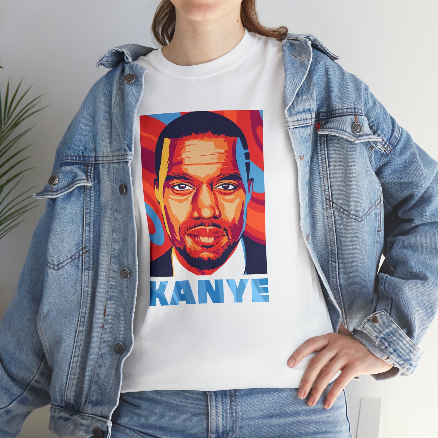 Kanye West Headshot Pop-Art T-Shirt All Sizes Black/White