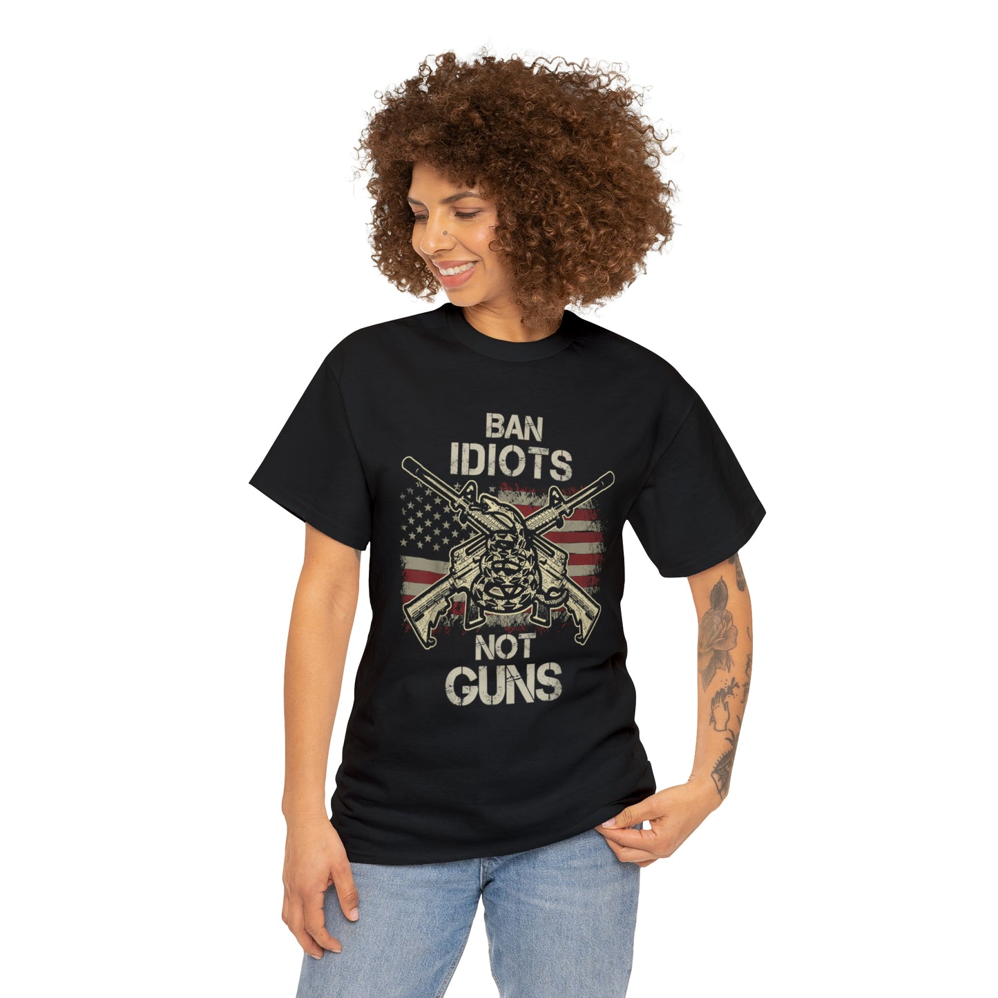 Ban Idiots Not Guns T-Shirt for Gun Lovers and Enthusiast