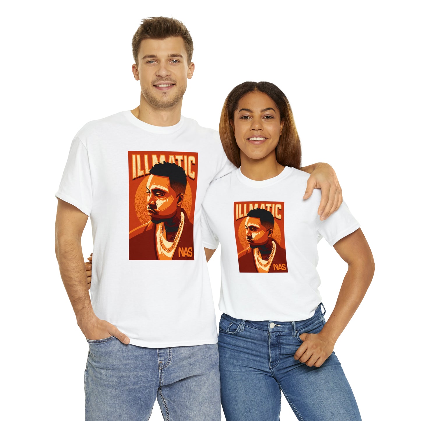 Nas Illmatic Pop Art T-Shirt All Sizes Black/White