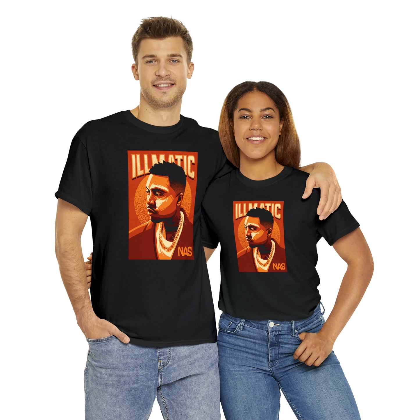 Nas Illmatic Pop Art T-Shirt All Sizes Black/White