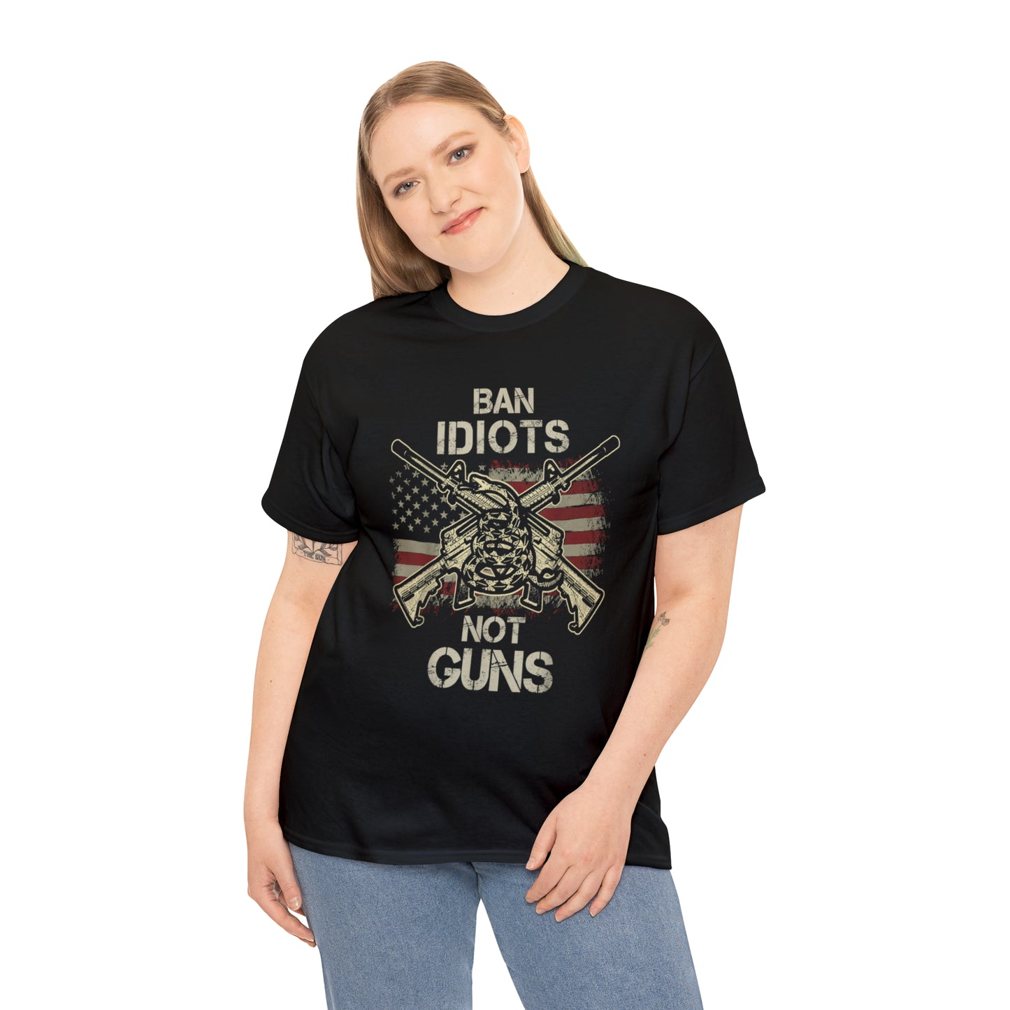 Ban Idiots Not Guns T-Shirt for Gun Lovers and Enthusiast