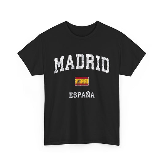 Madrid Spain Espana Vintage Athletic Sports Varsity Design T-Shirt