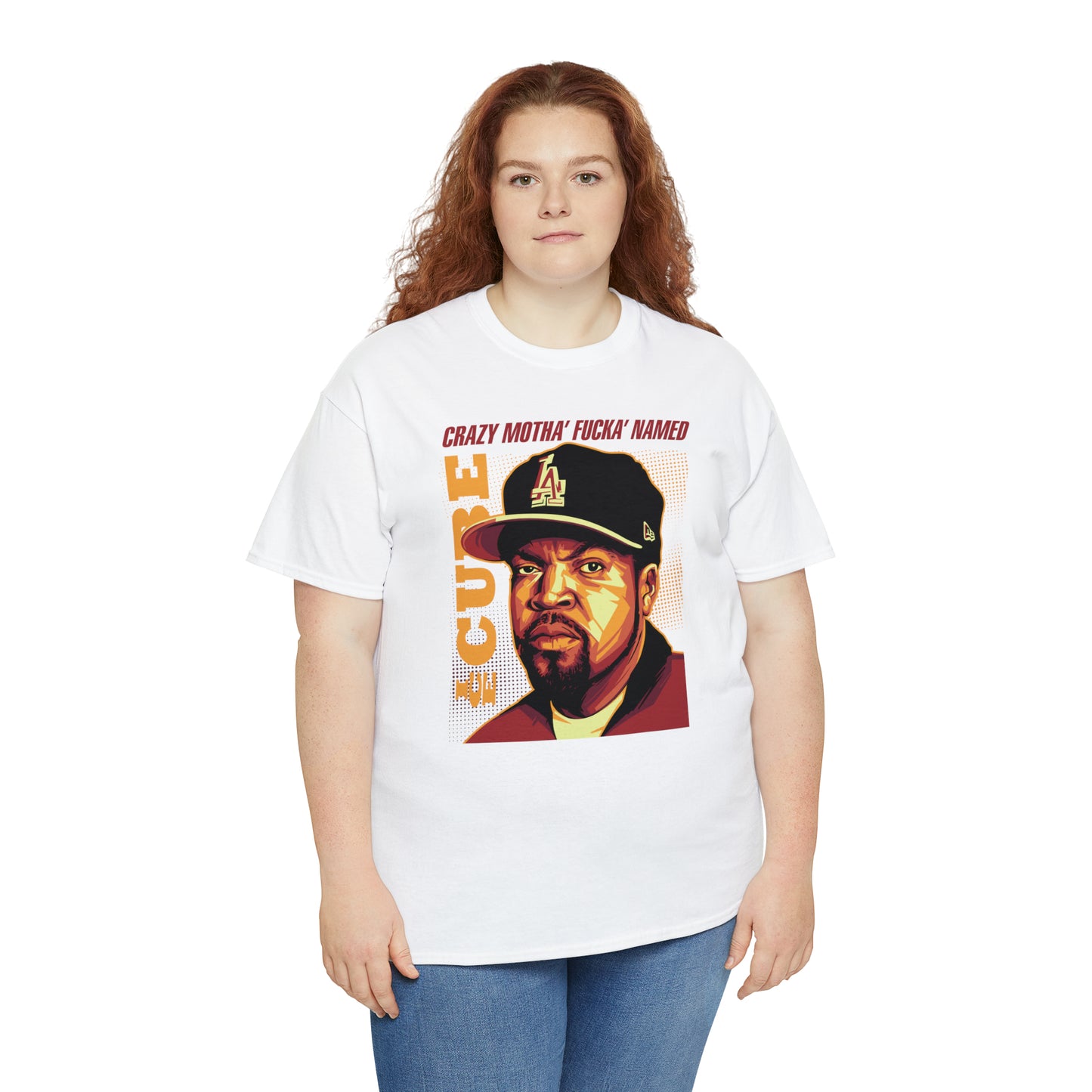 Ice Cube Pop Art Headshot T-Shirt All Sizes Black/White