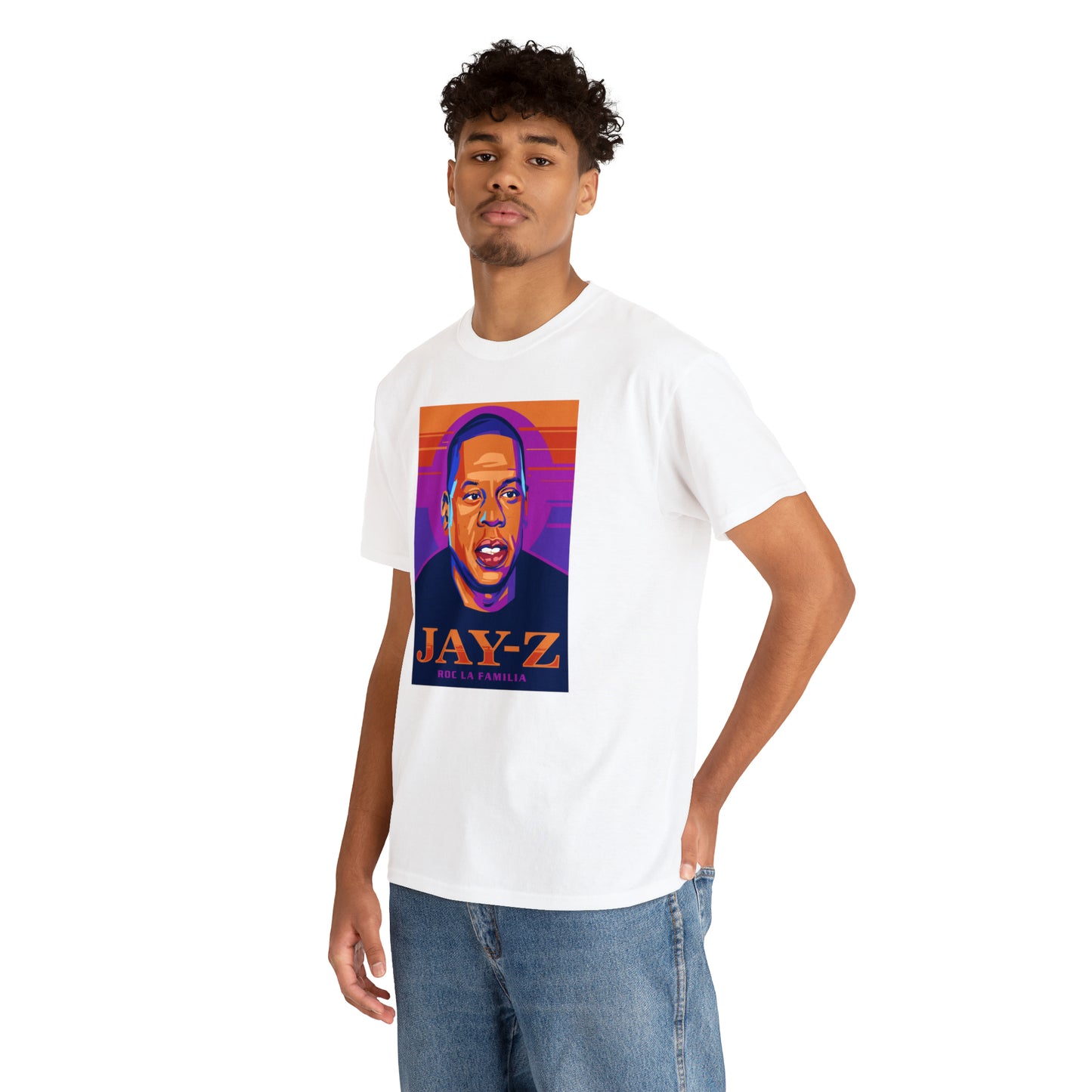 Jay-Z Roc La Familia Pop-Art T-Shirt All Sizes Black/White