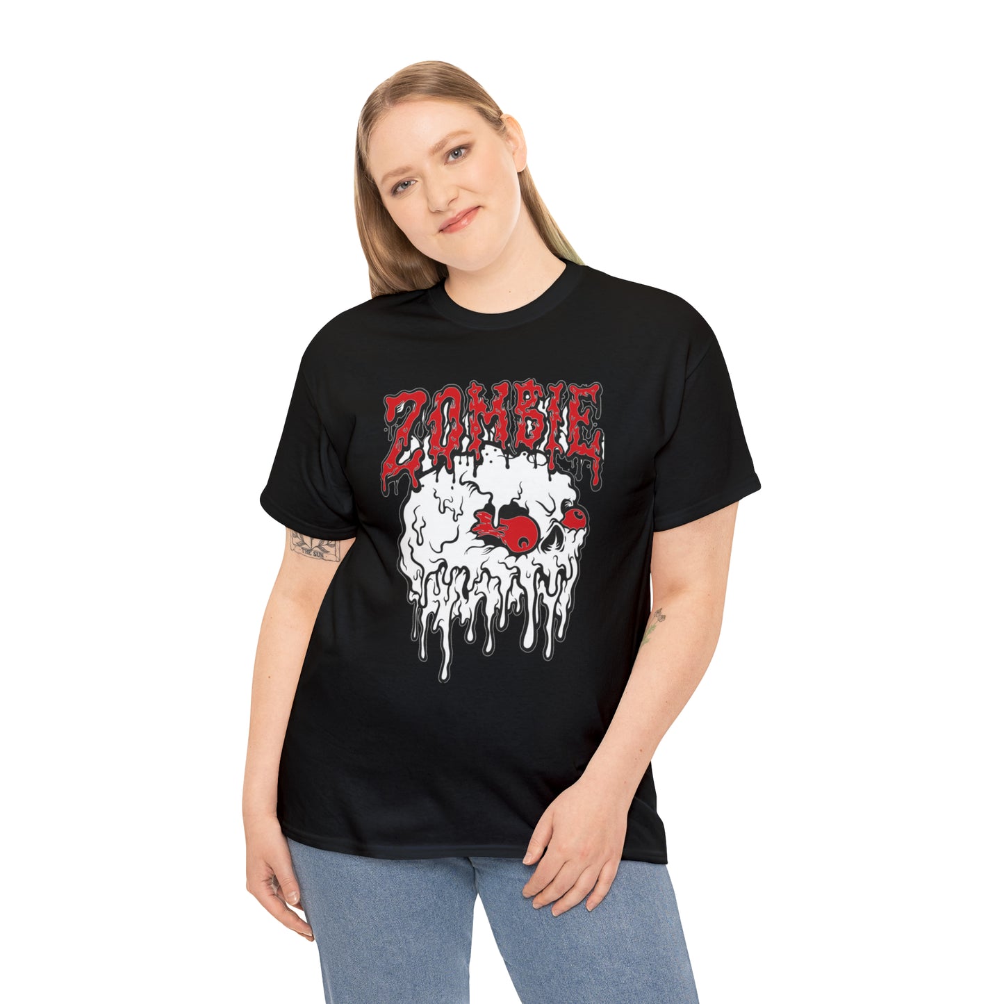 Zombie Skull with Red Eyes T-Shirt