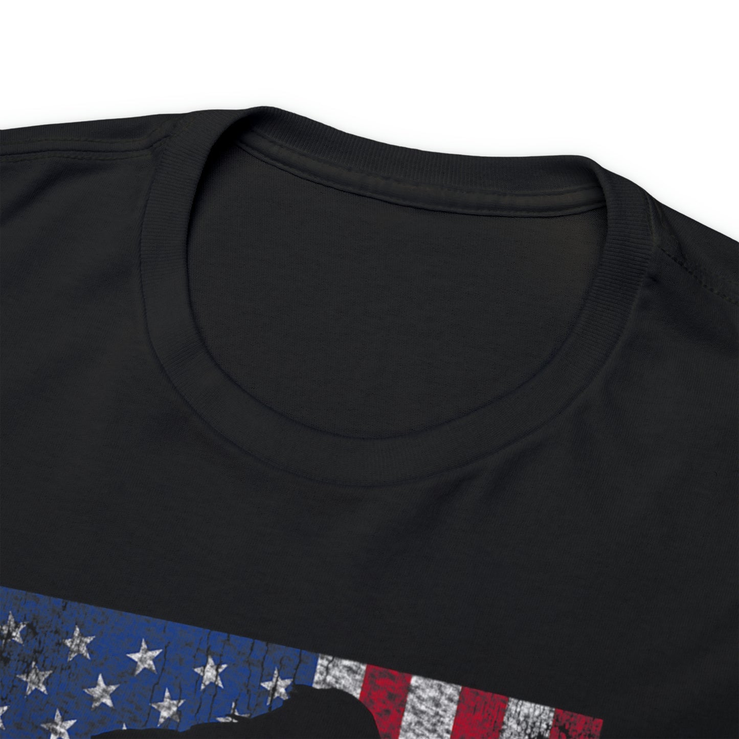 Armed Bigfoot American Flag Patriotic T-Shirt