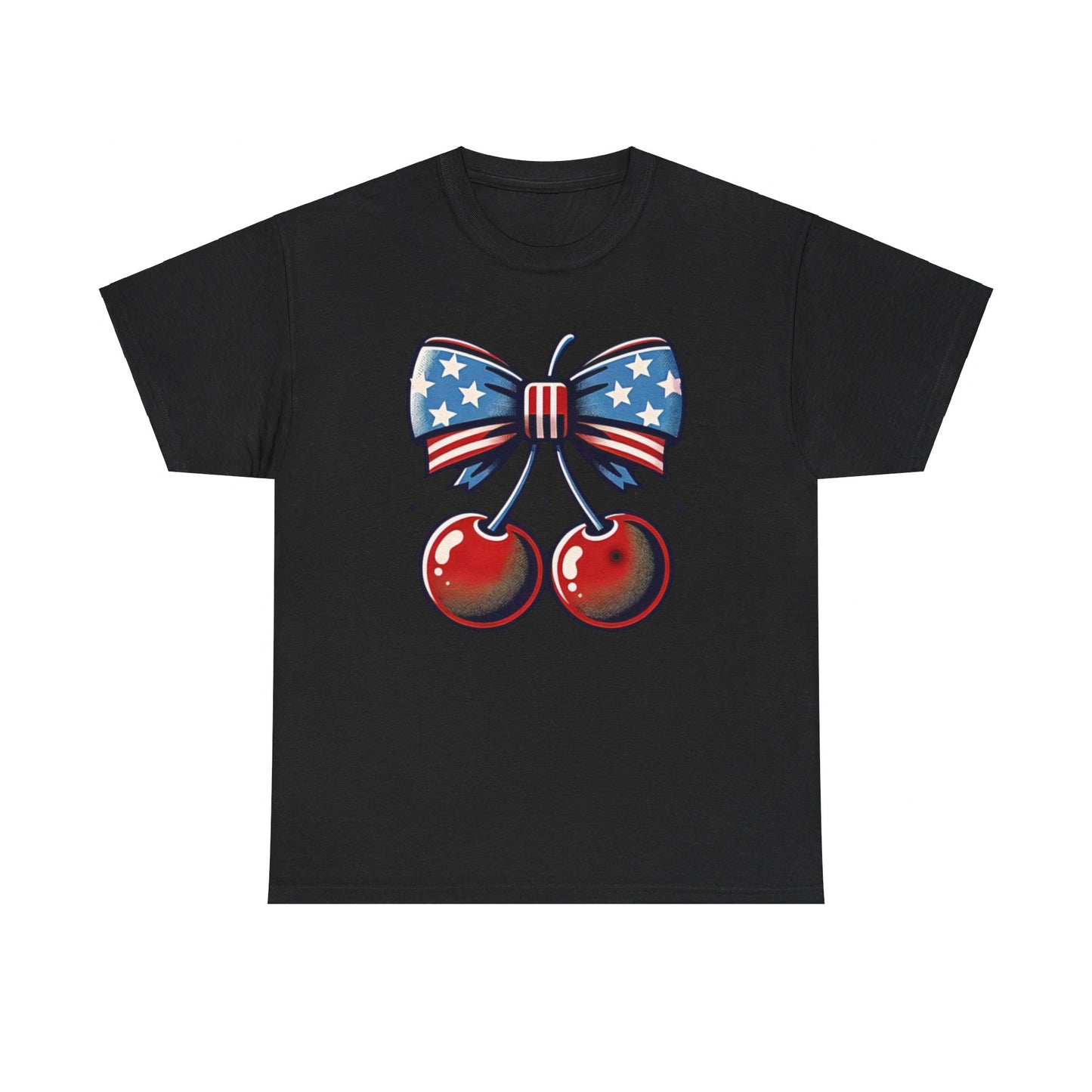 4th of July Celebration Cherries with Bows T-Shirt