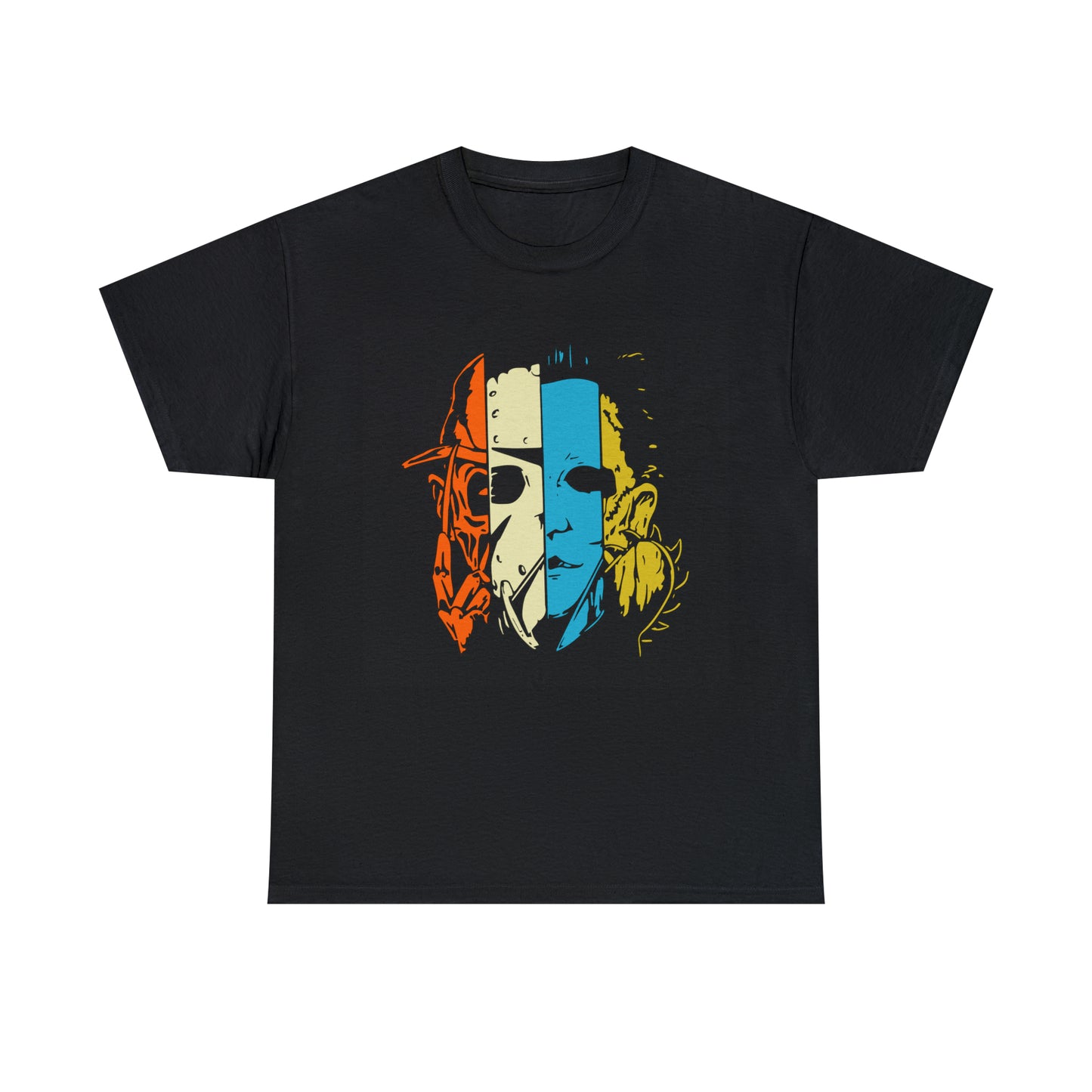 4 Face Horror Movie Character T-Shirt