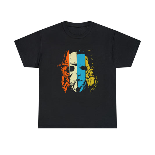 4 Face Horror Movie Character T-Shirt