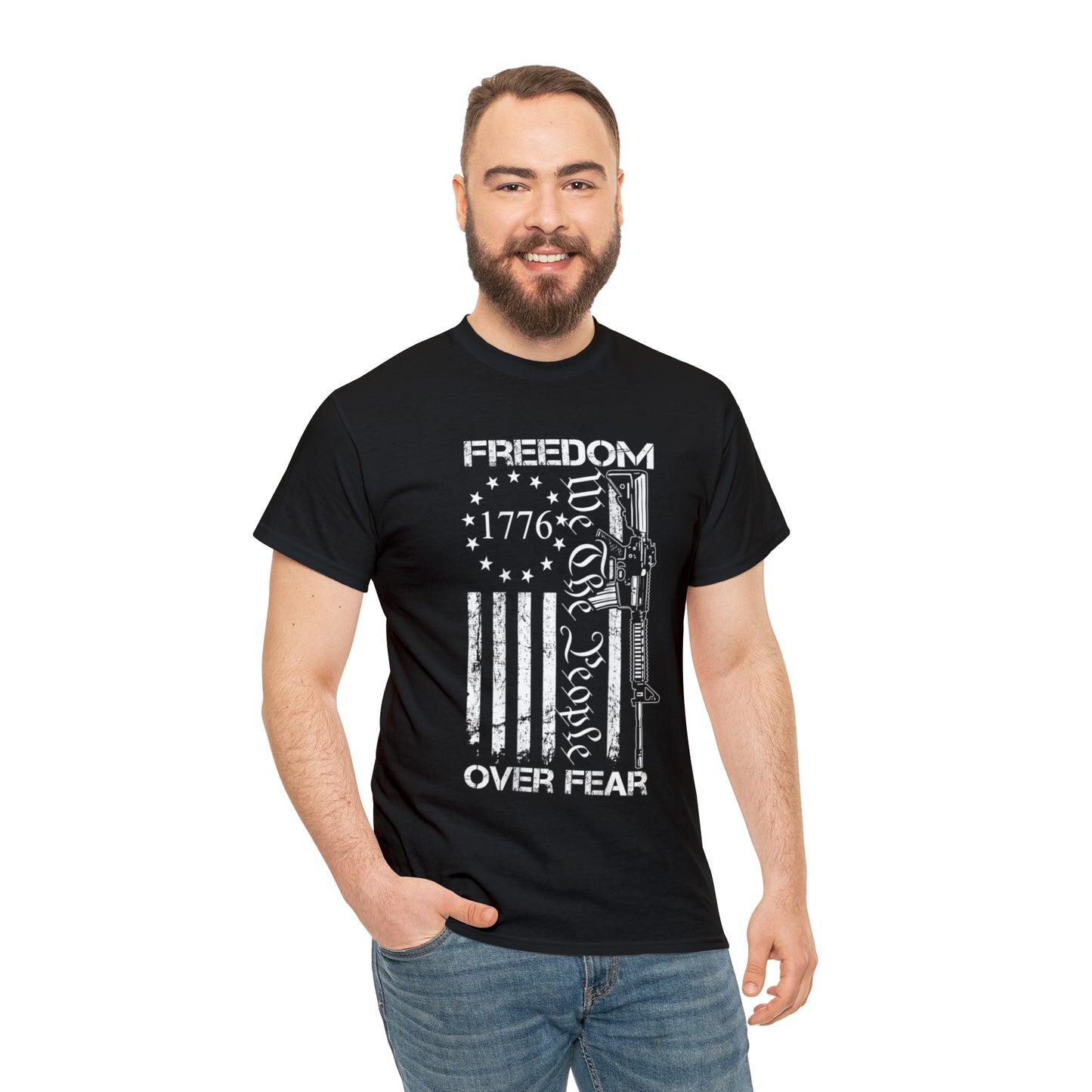 Freedom Over Fear American Patriotic T-Shirt