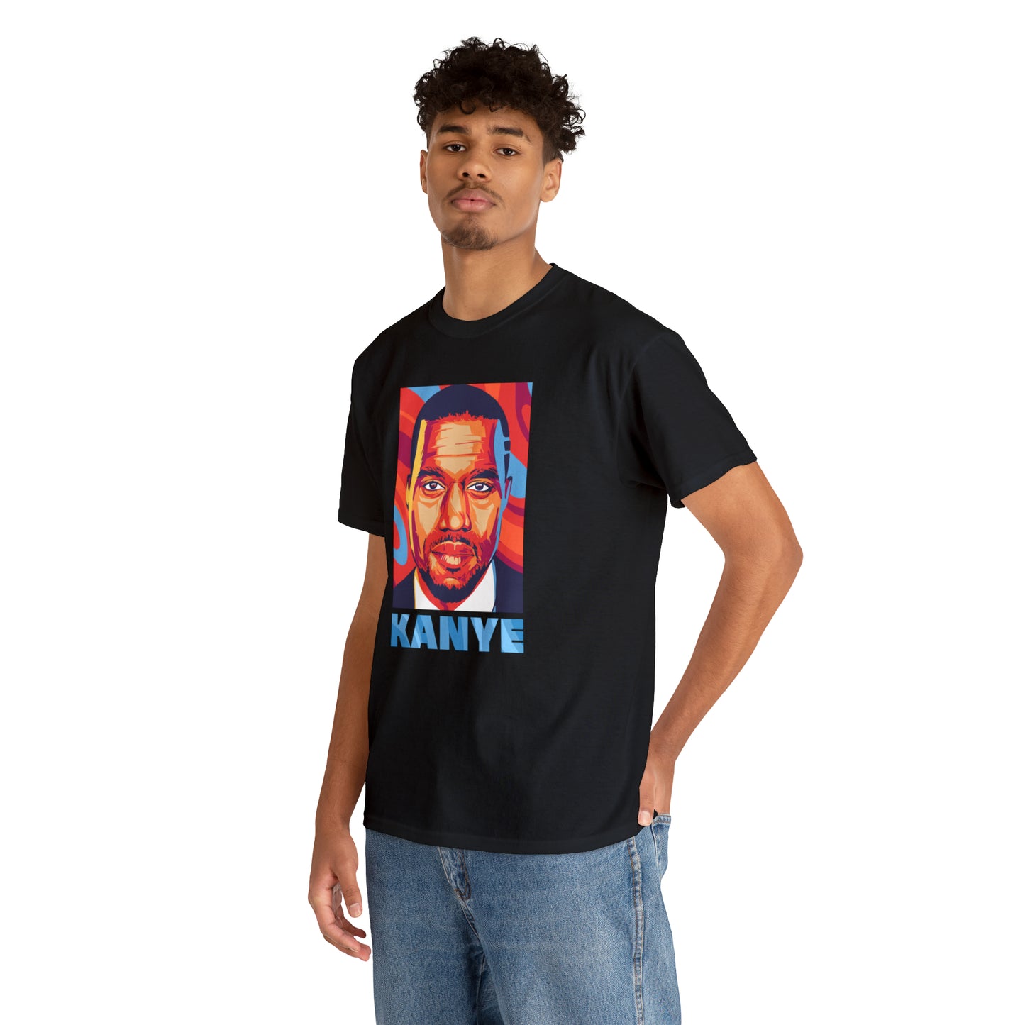 Kanye West Headshot Pop-Art T-Shirt All Sizes Black/White