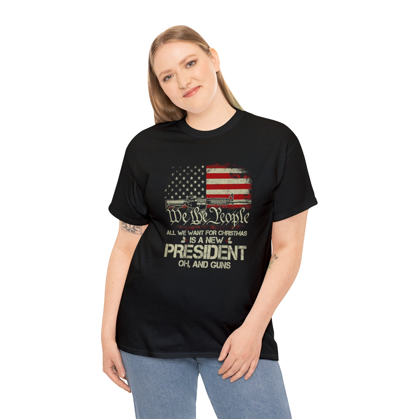 All I Want for Christmas American Patriotic T-Shirt