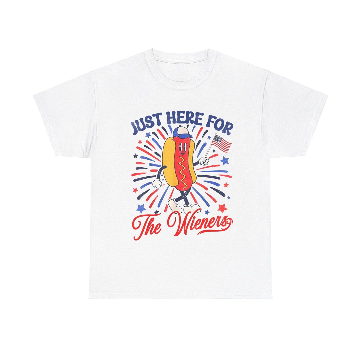 I'm Just Here For The Wieners 4th Of July Hot Dog T-Shirt