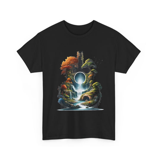 Guitar Lake Acoustic Guitar Tree By The Lake Guitarist T-Shirt